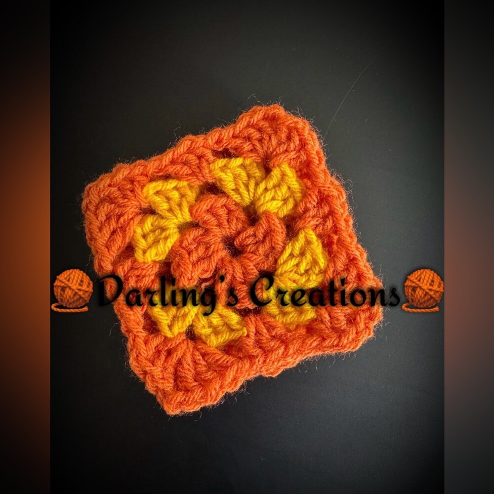 Granny Squares Crocheted Trimmed Handmade 24pcs